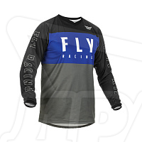 Джерси FLY RACING F-16 (2022) (син/сер/черн, M)