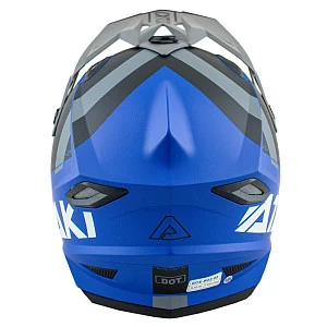 Шлем кроссовый ATAKI JK801 Valor (син/сер мат, S)