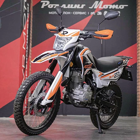 Мотоцикл эндуро ROCKOT ZR250 (белый/оранжевый, 21/18, ЭПТС)