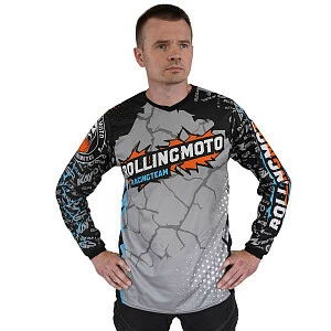 Джерси ROLLING MOTO Racing Team (сер/оранж, L)