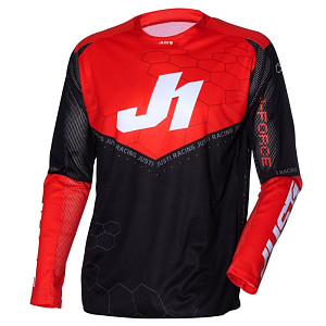 Джерси JUST1 J-FORCE HEXA (красн/черн/бел, XXL)