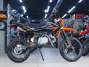 Питбайк Regulmoto SEVEN PRO 17/14 (Черный/оранжевый, 203299-1)