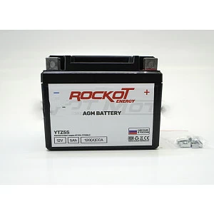 Аккумулятор 5 Ah/12V ROCKOT Energy AGM YTZ5S (113*70*89, о/п, 120)