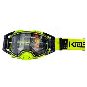 Очки защитные кроссовые KIOSHI Enduro PRO (зел/черн)